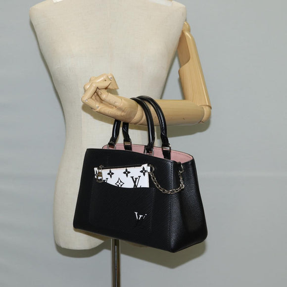 LOUIS VUITTON Epi Marel Tote BB Hand Bag Black M59952 LV Auth 121263M