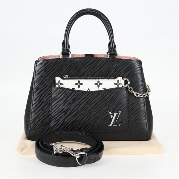 LOUIS VUITTON Epi Marel Tote BB Hand Bag Black M59952 LV Auth 121263M