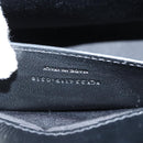 SAINT LAURENT Chain Shoulder Bag Leather Black Silver Auth 121273M-11