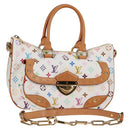 LOUIS VUITTON Monogram Multicolor Rita Bag 2way White M40125 LV Auth 121279V-1