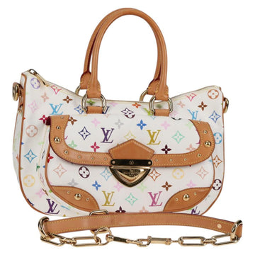 LOUIS VUITTON Monogram Multicolor Rita Bag 2way White M40125 LV Auth 121279V