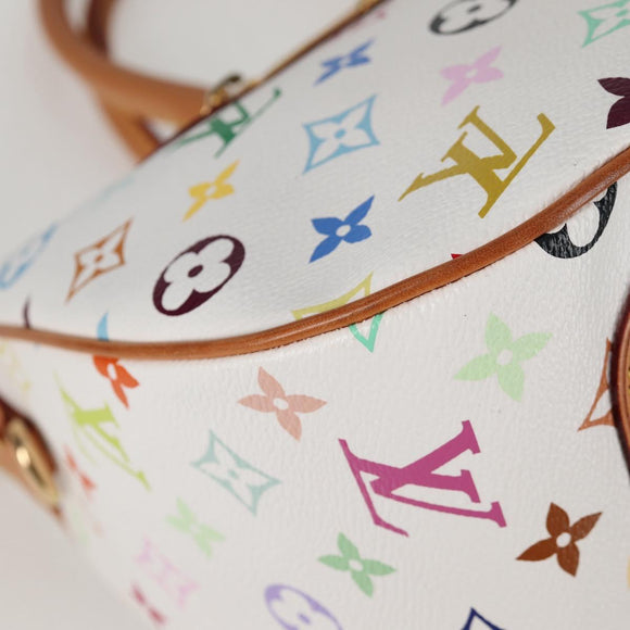 LOUIS VUITTON Monogram Multicolor Rita Bag 2way White M40125 LV Auth 121279V