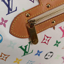 LOUIS VUITTON Monogram Multicolor Rita Bag 2way White M40125 LV Auth 121279V-19