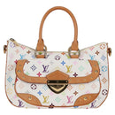 LOUIS VUITTON Monogram Multicolor Rita Bag 2way White M40125 LV Auth 121279V-13