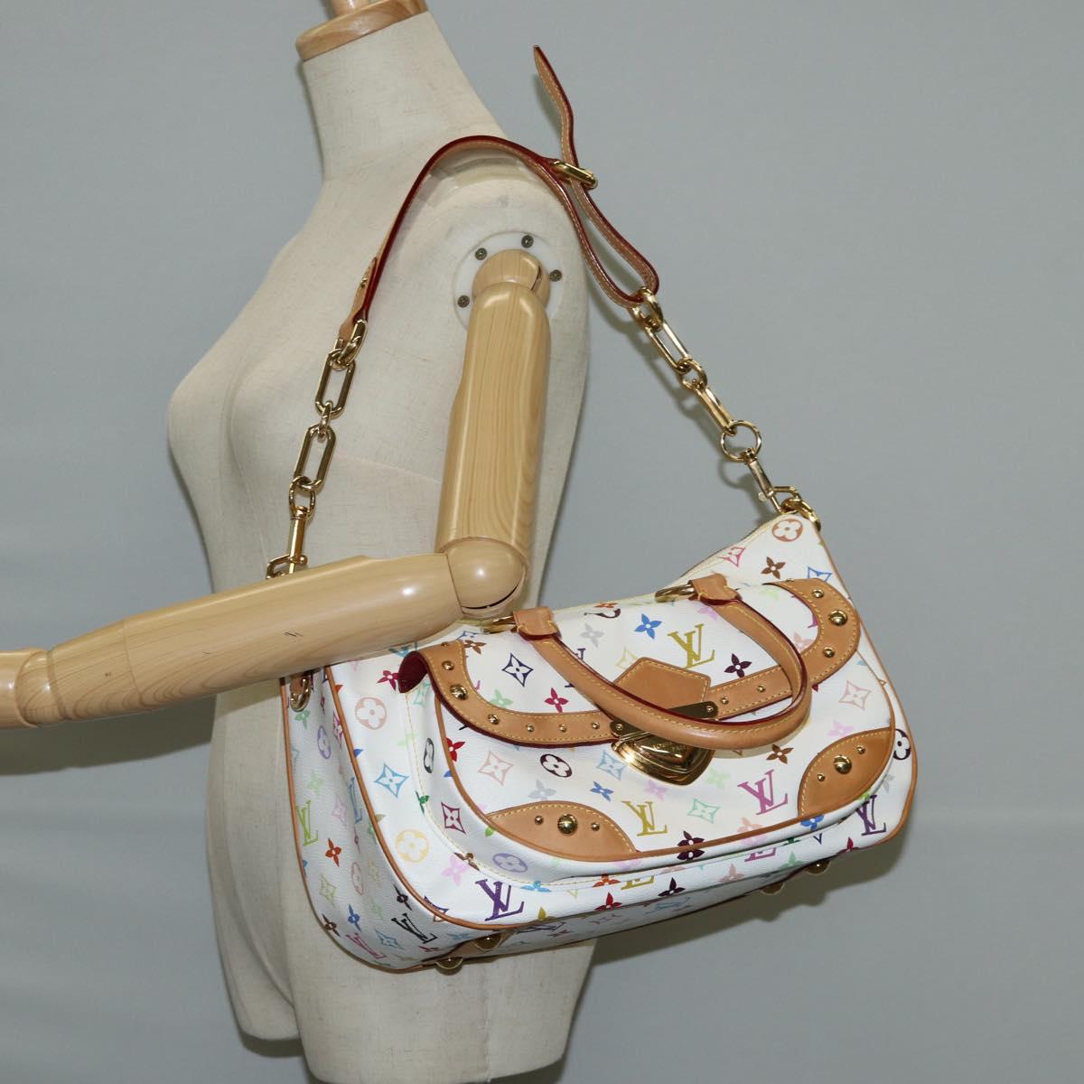 LOUIS VUITTON Monogram Multicolor Rita Bag 2way White M40125 LV
