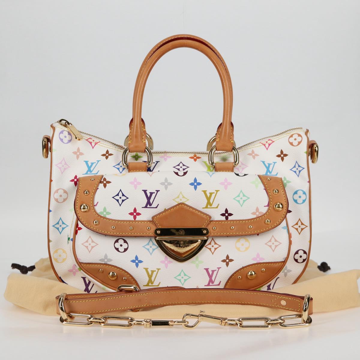 LOUIS VUITTON Monogram Multicolor Rita Bag 2way White M40125 LV
