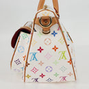 LOUIS VUITTON Monogram Multicolor Rita Bag 2way White M40125 LV Auth 121279V-3