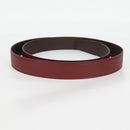 HERMES Constance Belt Leather 48"" Wine Red Auth 121287M-4