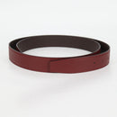 HERMES Constance Belt Leather 48"" Wine Red Auth 121287M-5