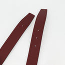 HERMES Constance Belt Leather 48"" Wine Red Auth 121287M-6