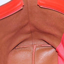 Salvatore Ferragamo Tote Bag Leather Red Gold Auth 121300-19