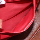 Salvatore Ferragamo Tote Bag Leather Red Gold Auth 121300-21