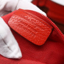 Salvatore Ferragamo Tote Bag Leather Red Gold Auth 121300-22