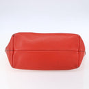 Salvatore Ferragamo Tote Bag Leather Red Gold Auth 121300-9