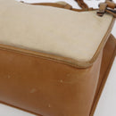 GUCCI Shoulder Bag Canvas Leather Beige Brown 109133 Auth 121302-14