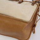 GUCCI Shoulder Bag Canvas Leather Beige Brown 109133 Auth 121302-16