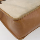 GUCCI Shoulder Bag Canvas Leather Beige Brown 109133 Auth 121302-8