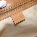 GUCCI Shoulder Bag Canvas Leather Beige Brown 109133 Auth 121302-17