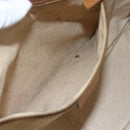 GUCCI Shoulder Bag Canvas Leather Beige Brown 109133 Auth 121302-20