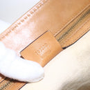 GUCCI Shoulder Bag Canvas Leather Beige Brown 109133 Auth 121302-11