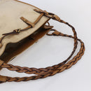 GUCCI Shoulder Bag Canvas Leather Beige Brown 109133 Auth 121302-6