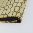 Miu Miu Day Planner Cover Leather Embossed Cream Auth 121305-16