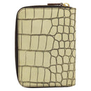 Miu Miu Day Planner Cover Leather Embossed Cream Auth 121305-2