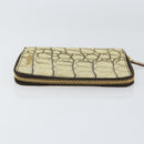 Miu Miu Day Planner Cover Leather Embossed Cream Auth 121305-3