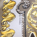 HERMES Carre 90 Scarf Silk Gray Auth 121309-12