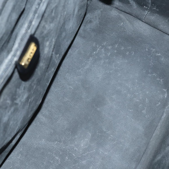 GUCCI GG Canvas Boston Bag Black Gold Auth 121312