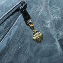 GUCCI GG Canvas Boston Bag Black Gold Auth 121312-21