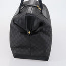 GUCCI GG Canvas Boston Bag Black Gold Auth 121312-4