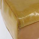 LOUIS VUITTON Monogram Vernis Mercer Boston Bag Beige M91000 LV Auth 121313-9