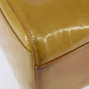 LOUIS VUITTON Monogram Vernis Mercer Boston Bag Beige M91000 LV Auth 121313-15