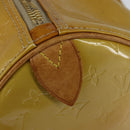 LOUIS VUITTON Monogram Vernis Mercer Boston Bag Beige M91000 LV Auth 121313-17