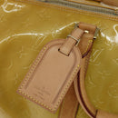 LOUIS VUITTON Monogram Vernis Mercer Boston Bag Beige M91000 LV Auth 121313-19