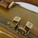 LOUIS VUITTON Monogram Vernis Mercer Boston Bag Beige M91000 LV Auth 121313-20