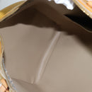 LOUIS VUITTON Monogram Vernis Mercer Boston Bag Beige M91000 LV Auth 121313-22