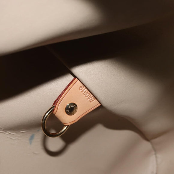 LOUIS VUITTON Monogram Vernis Mercer Boston Bag Beige M91000 LV Auth 121313