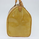 LOUIS VUITTON Monogram Vernis Mercer Boston Bag Beige M91000 LV Auth 121313-3