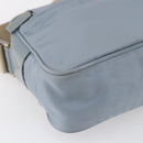 PRADA Shoulder Bag Nylon Light Blue Silver Auth 121317-16