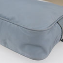 PRADA Shoulder Bag Nylon Light Blue Silver Auth 121317-17