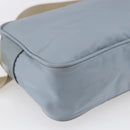 PRADA Shoulder Bag Nylon Light Blue Silver Auth 121317-18