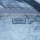 PRADA Shoulder Bag Nylon Light Blue Silver Auth 121317-19