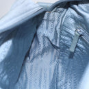 PRADA Shoulder Bag Nylon Light Blue Silver Auth 121317-21