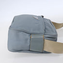 PRADA Shoulder Bag Nylon Light Blue Silver Auth 121317-4