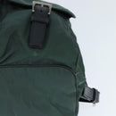 PRADA Backpack Nylon Khaki Silver Auth 121319-15