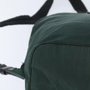 PRADA Backpack Nylon Khaki Silver Auth 121319-16