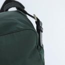 PRADA Backpack Nylon Khaki Silver Auth 121319-17