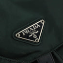 PRADA Backpack Nylon Khaki Silver Auth 121319-18
